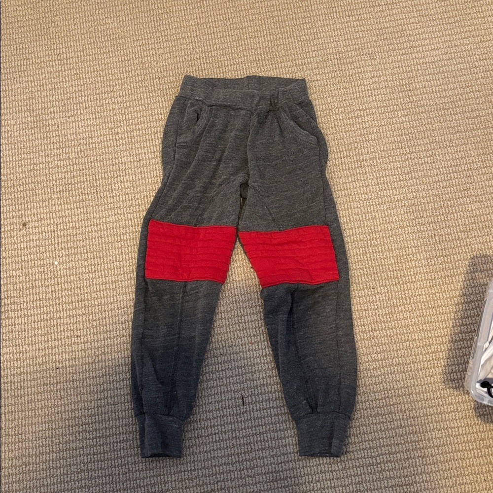 Aviator Nation Kids Gray and Red Jogger Pants